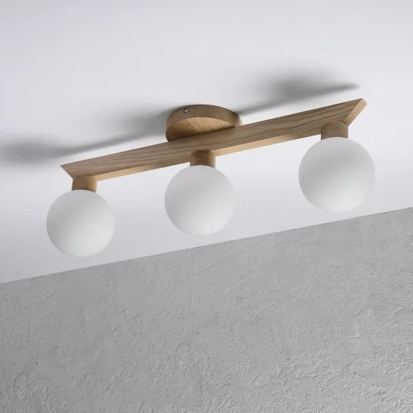 Lustră aplicată ANTONIO 3xG9/5W/230V stejar/alb