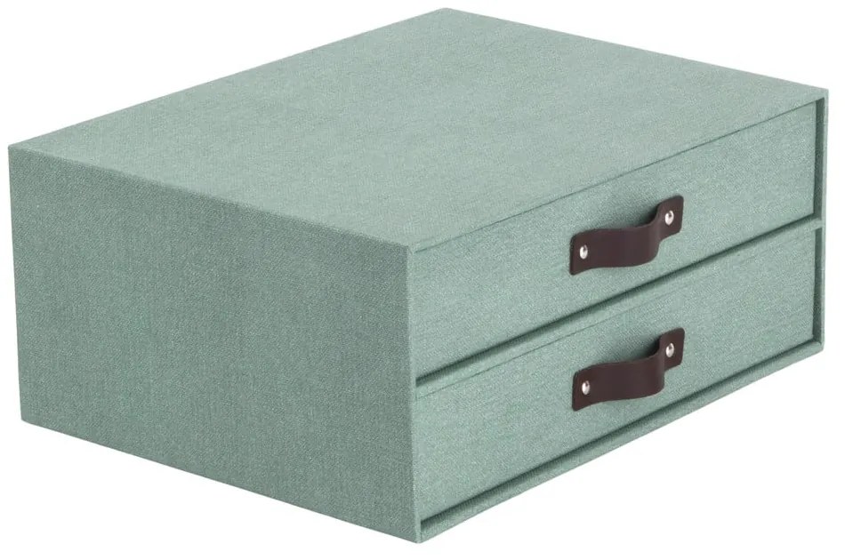 Organizator verde pentru sertar din carton Birger Canvas Paper Laminate – Bigso