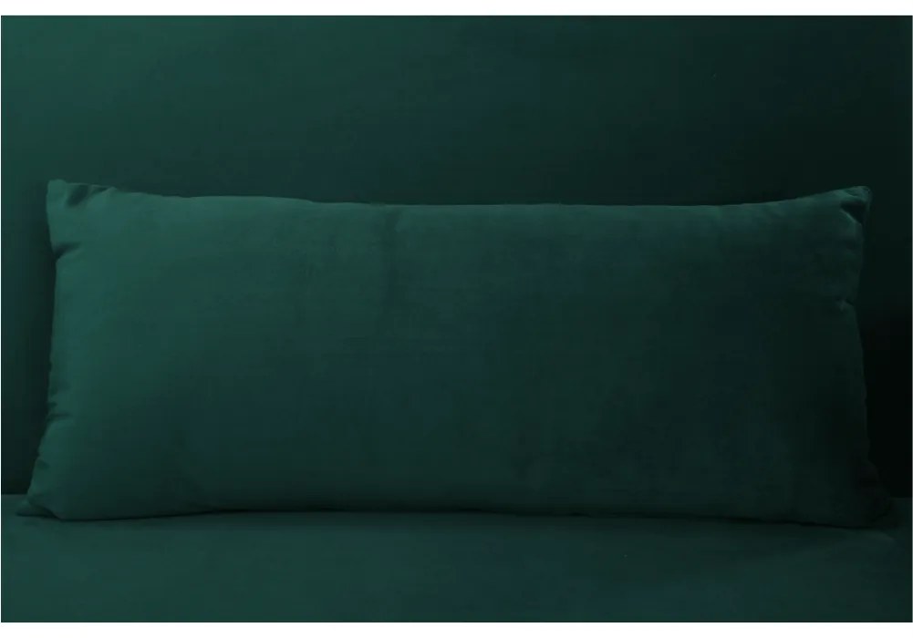 Canapea extensibilă, material textil Velvet smarald, FASTA