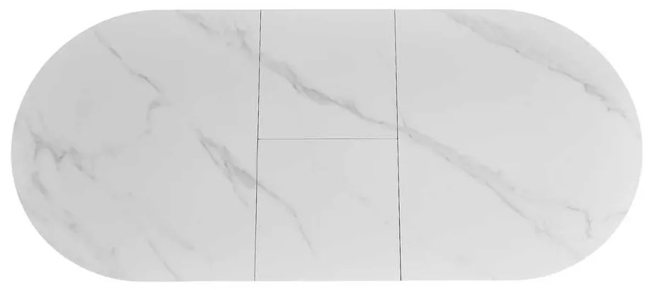 Masă de bucătărie Maxwell II 140 x 80 cm, alb / negru