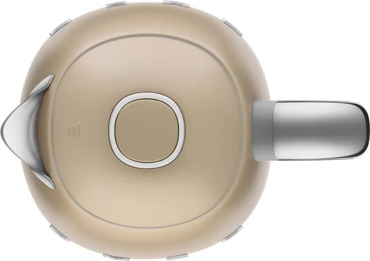 Cana electrica SMEG KLF03CHMEU, 2400 W, 1,7 l, Baza rotativa la 360°, Finisaj mat, Sampanie