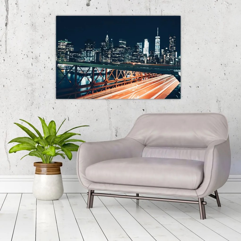 Tablou - Oraș de noapte (90x60 cm)