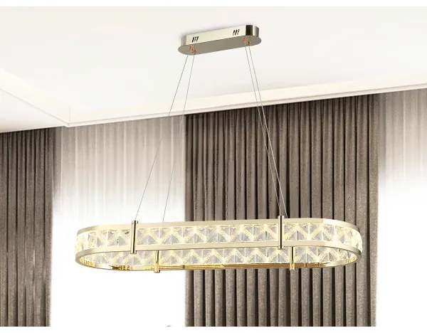 Candelabru LED dimabil pe cablu ENRIQUE LED/50W/230V 3000-6000K +telecomandă