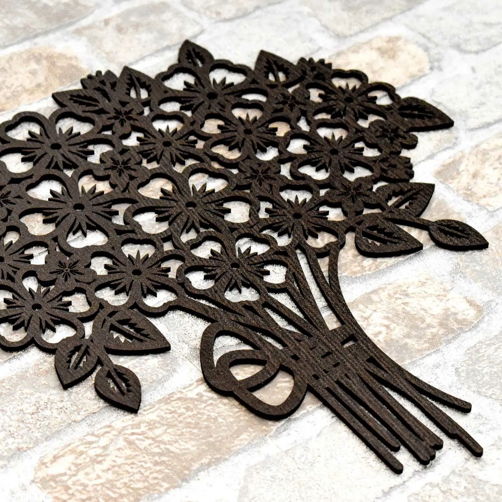 DUBLEZ | Autocolant decorativ din lemn - Buchet
