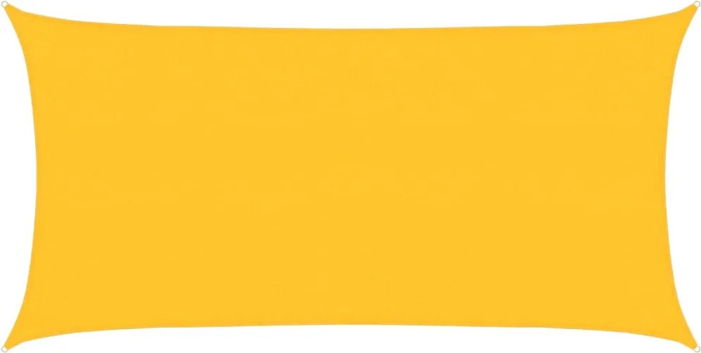 vidaXL Pânză parasolar, galben, 2x4 m, HDPE, 160 g/m²