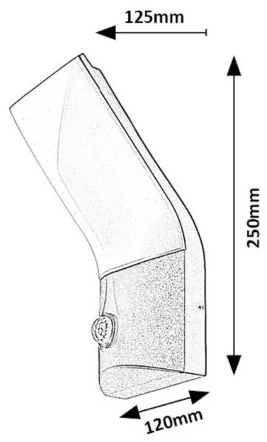 Aplica LED exterior, Senzor de miscare, Protectie IP54, Tolna