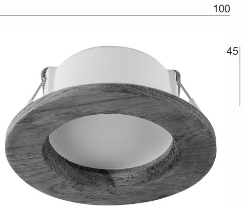 LED Spot WOODY 5,5W 230V 4000K nucă, Ø 10 cm