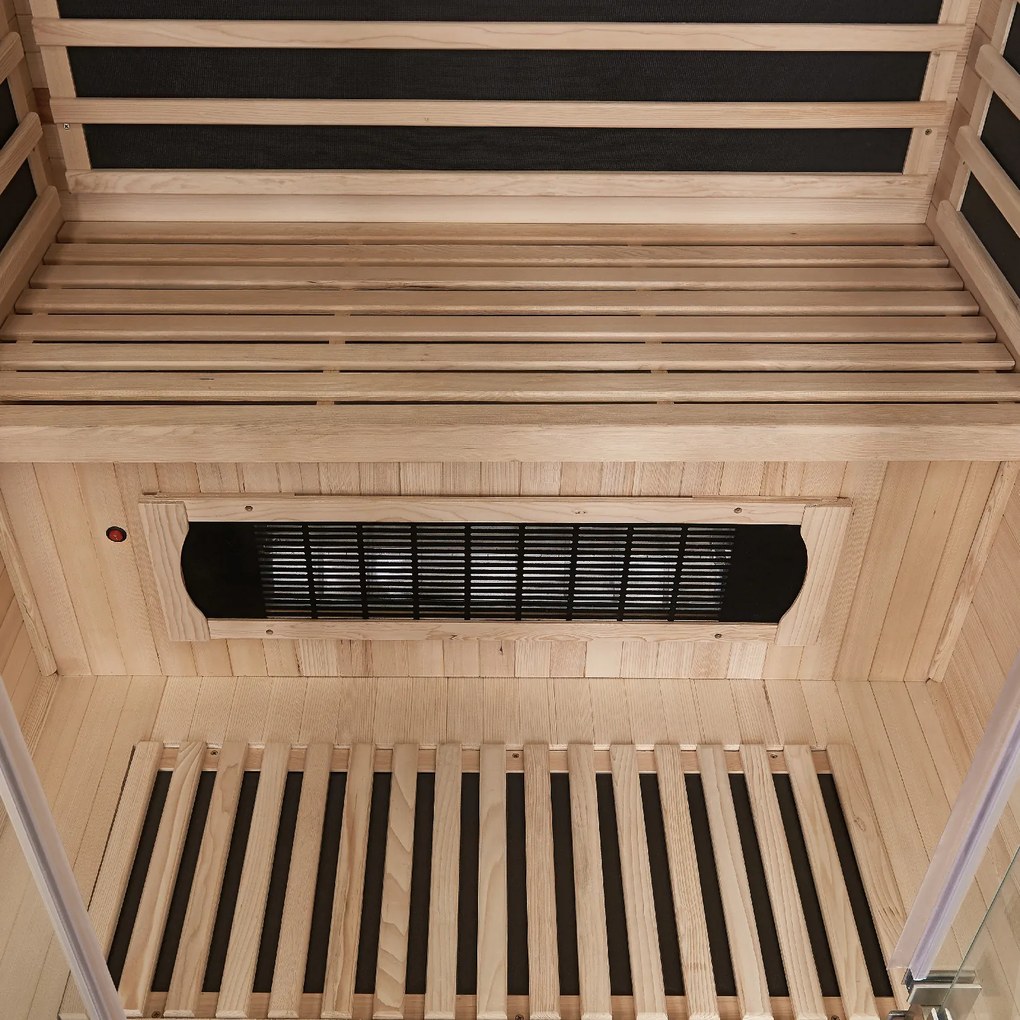 Infračervená sauna Skara čierna s technológiou Dual
