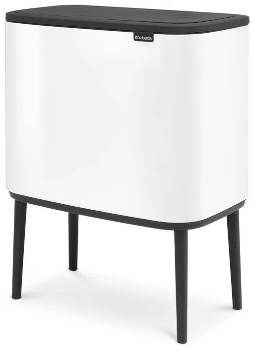 Cos pentru gunoi Brabantia Bo Touch 651102, 36 L, Deschidere lina si silentioasa, Deschidere mare, Alb