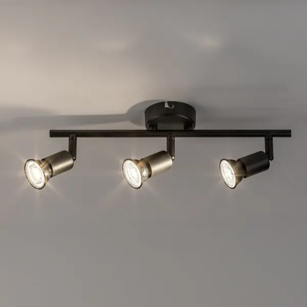 Rabalux 73147 - Spot NORTON 3xGU10/25W/230V negru