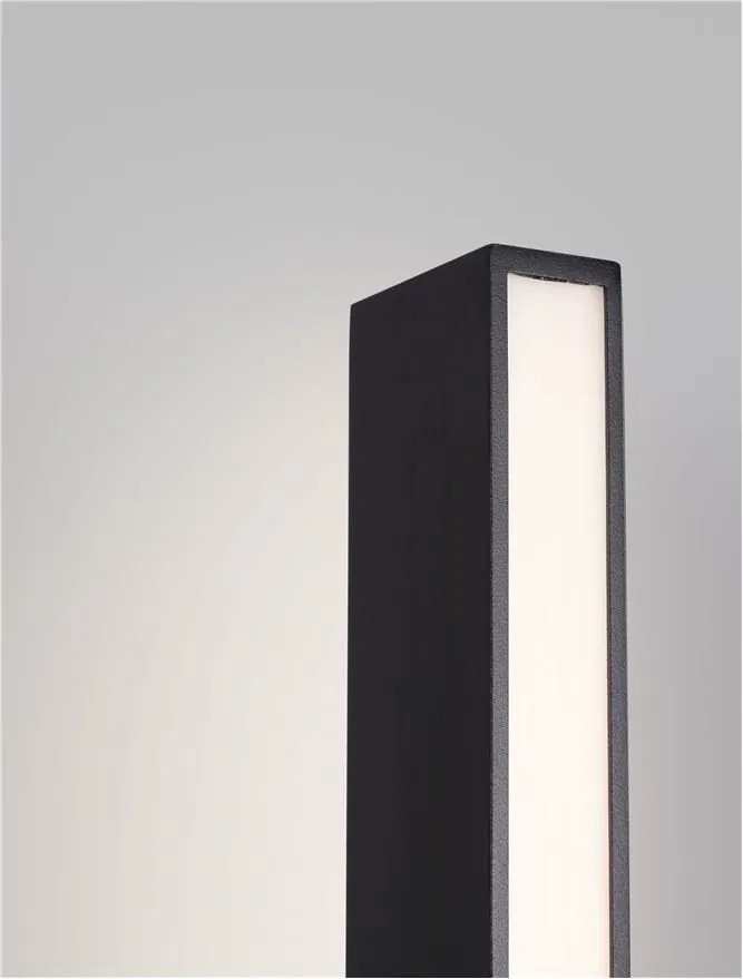 Stalp negru de exterior LED IP65 Stor H-150cm