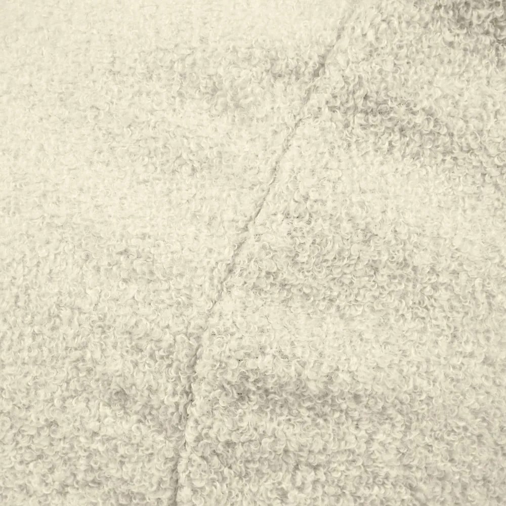 Fotoliu puf pentru copii crem cu tapițerie din țesătură bouclé Game Amuse – SLOWDOWN