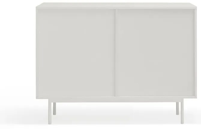 Comodă albă/în culoare naturală joasă cu aspect de lemn de stejar 108x80 cm Sierra – Teulat