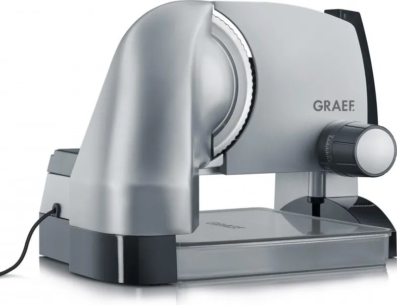 Masina de feliat mezeluri si alte alimente Graef SKS500, 170 W, Lama de 170 mm, Otel inoxidabil, Mecanisme de protectie, Argintiu