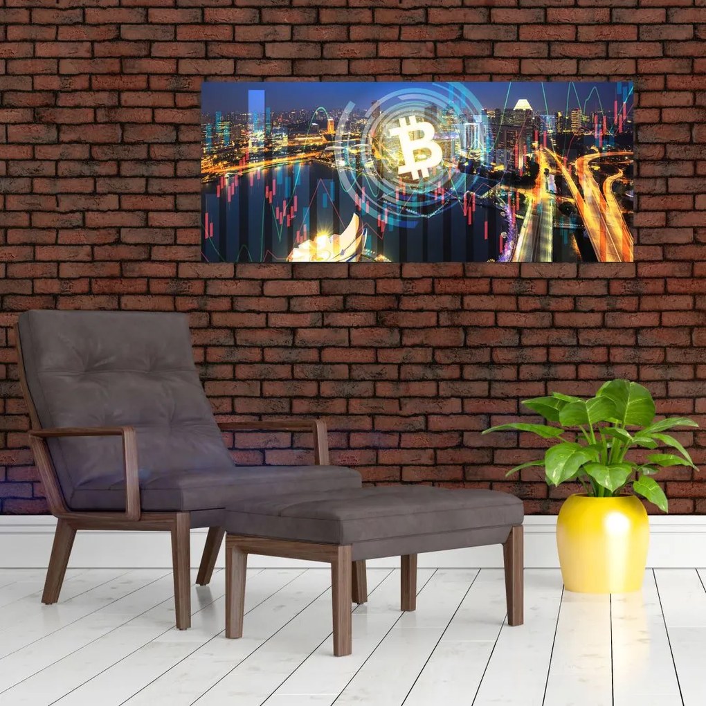 Tablou - Orașul investițiilor (120x50 cm)