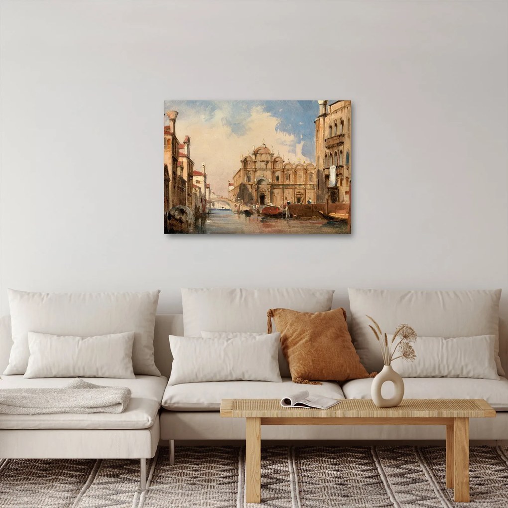 Tablou - Jules-Romain Joyant, The Scuola di San Marco, Venice, reproducere (70x50 cm)