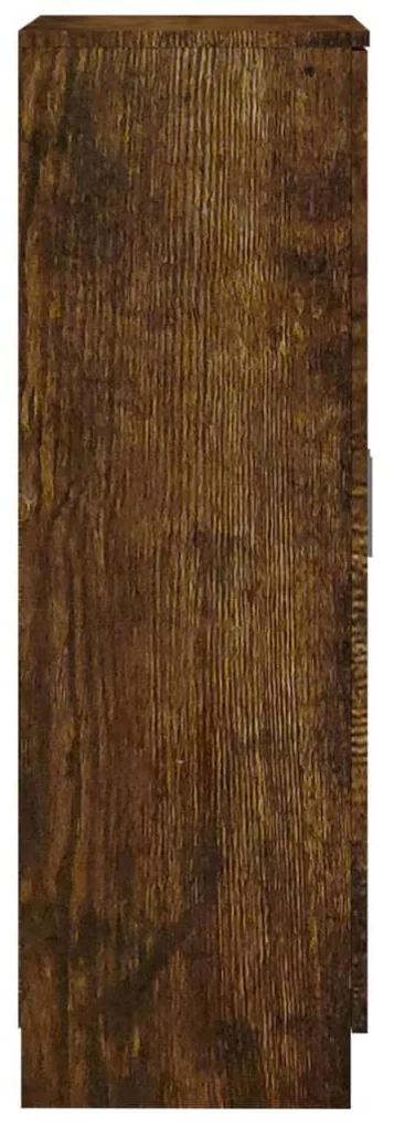Pantofar, stejar fumuriu, 55x35x108 cm, lemn prelucrat 1, Stejar afumat