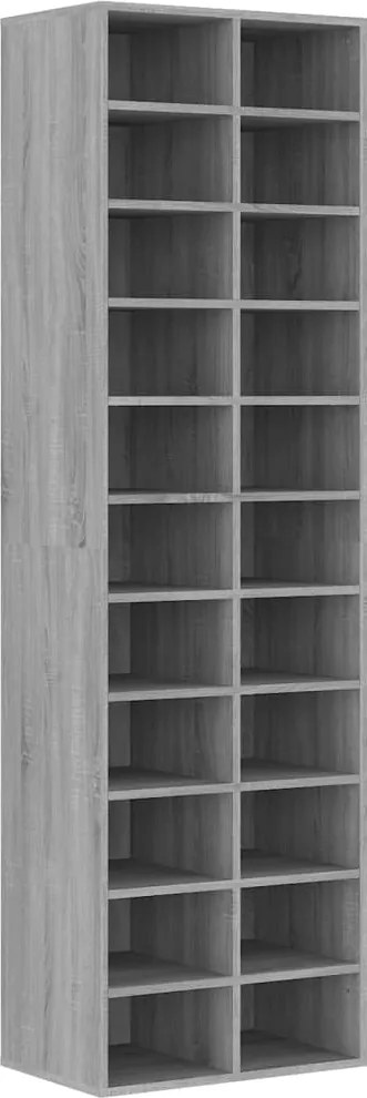 vidaXL Pantofar, gri sonoma, 54x34x183 cm, PAL