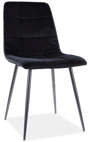 Scaun de sufragerie Marlana (Negru + Negru). 1050497