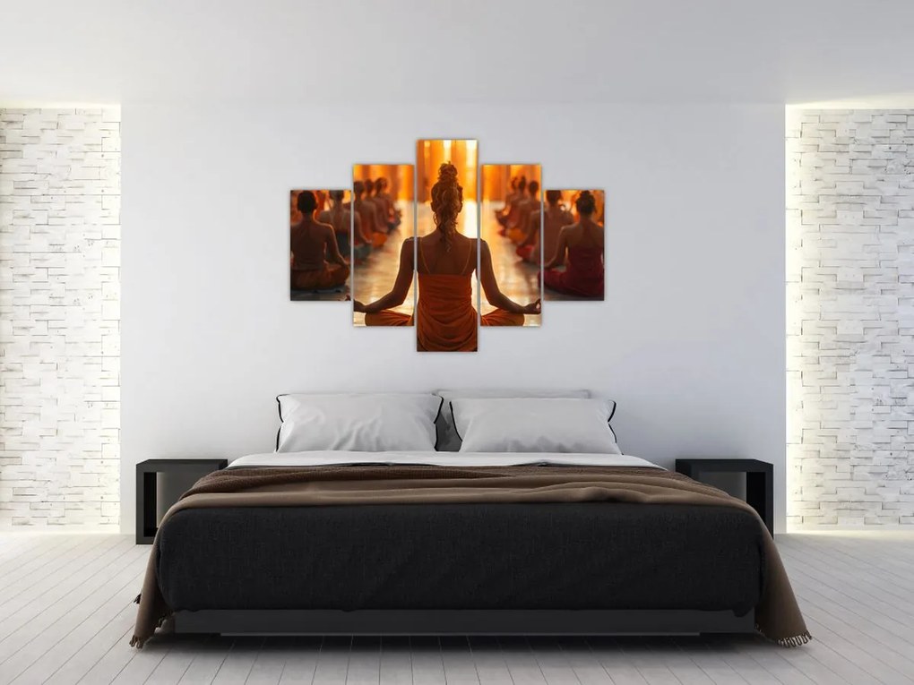 Tablou - Lecții de yoga (150x105 cm)