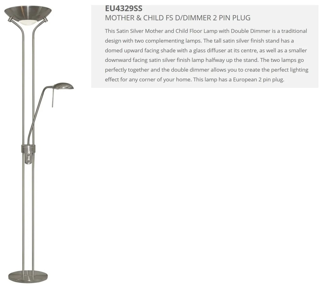 Lampadar / Lampa de podea moderna Floor Lamp EU4329SS SRT
