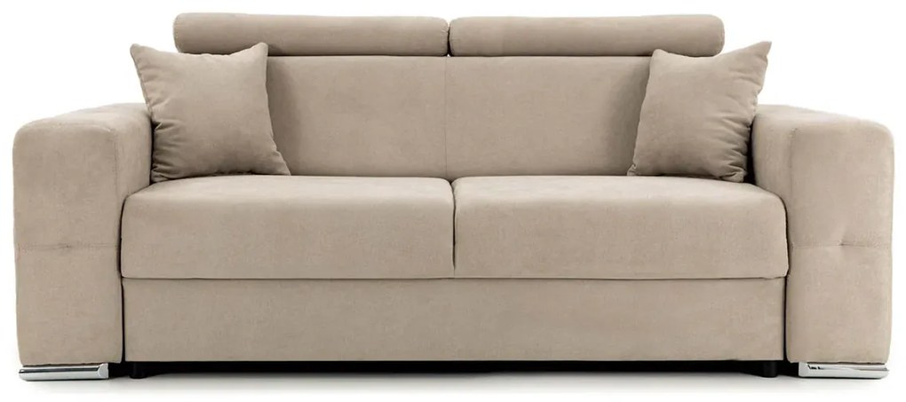 Canapea Fixă 2 locuri BELLAGIO, cu tetiere reglabile, 205x100x100 cm, Bej-Enjoy