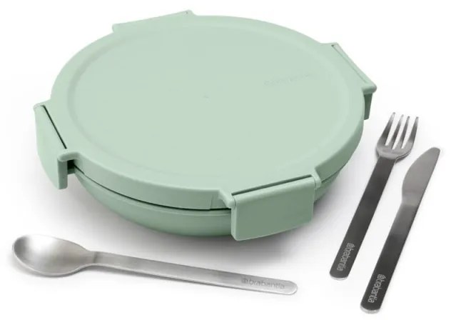 Cutie pentru alimente Brabantia Make&Take 1006300, 1 L, Inchidere ermetica, Fara BPA, Verde deschis