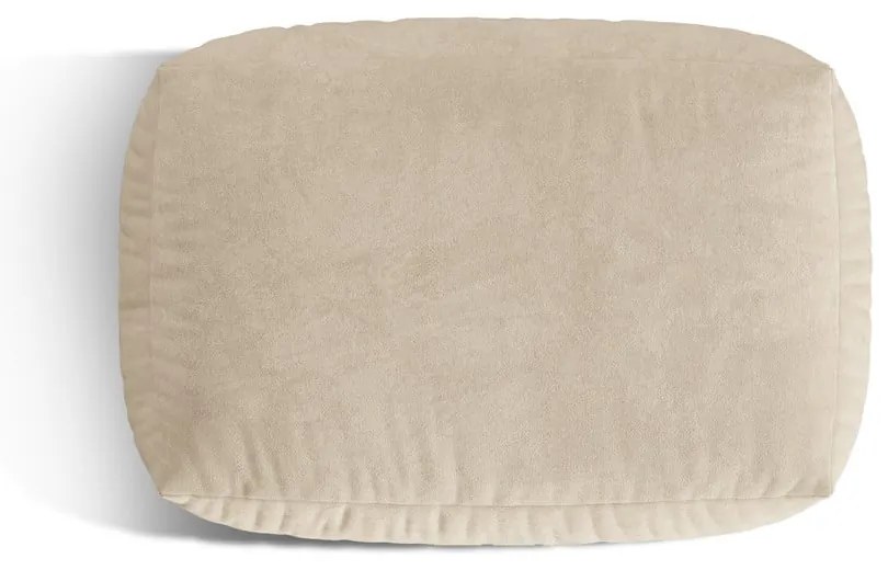 Taburet modular bej cu tapițerie din catifea Martina – Micadoni