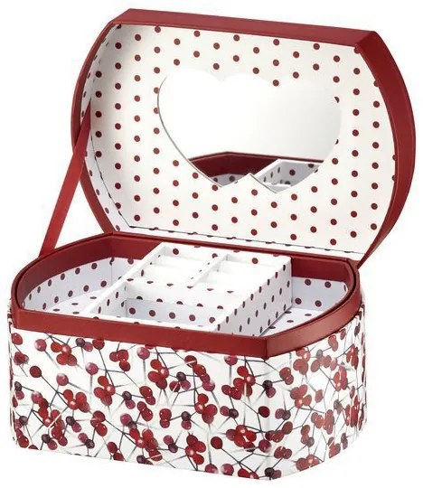 Cutie de bijuterii cu oglinda 16,5x11x8,5cm holly Look