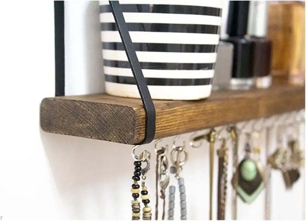 Raft de perete lemn,seria wood Homs 50 x 9 cm,700008