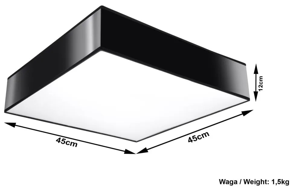 Plafonieră Sollux Mitra Ceiling, negru