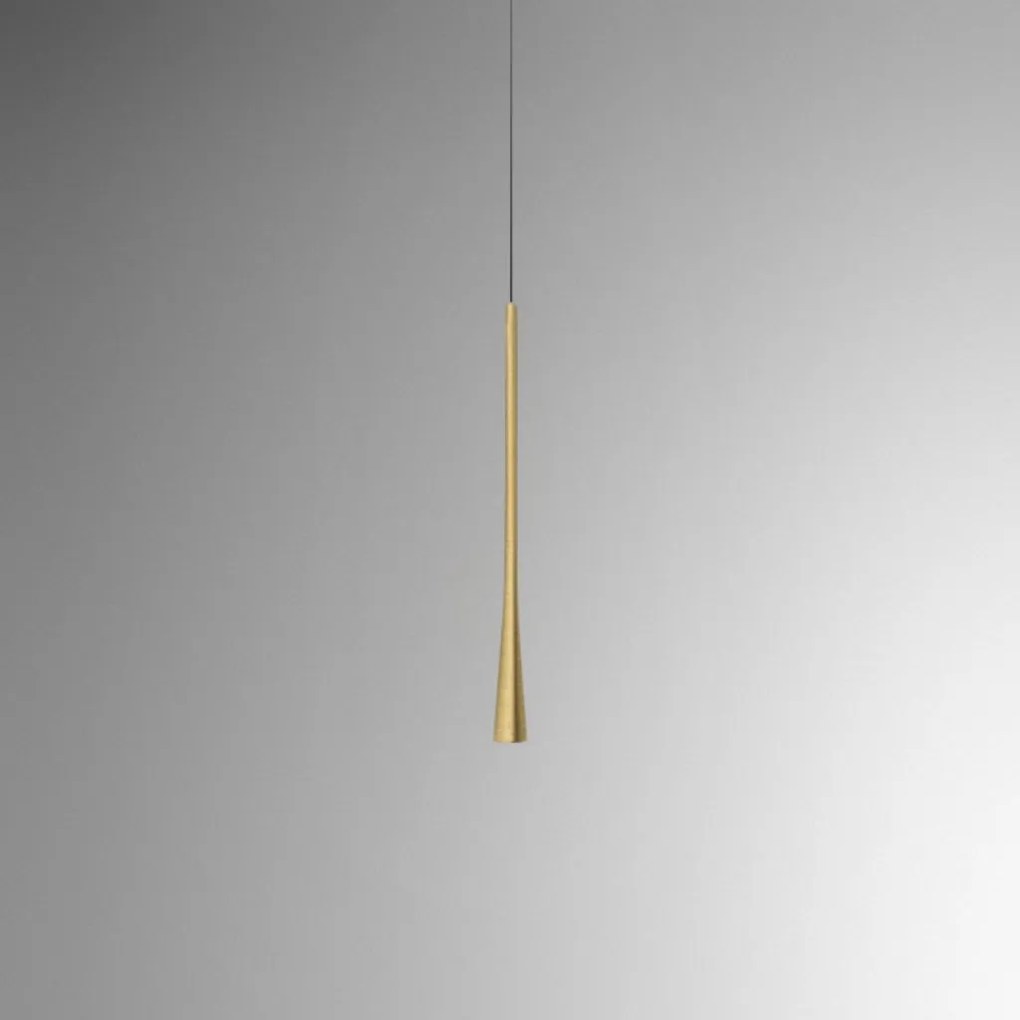Lustra suspendata, Pendul LED slim DAFNE H-40cm alb, negru sau auriu