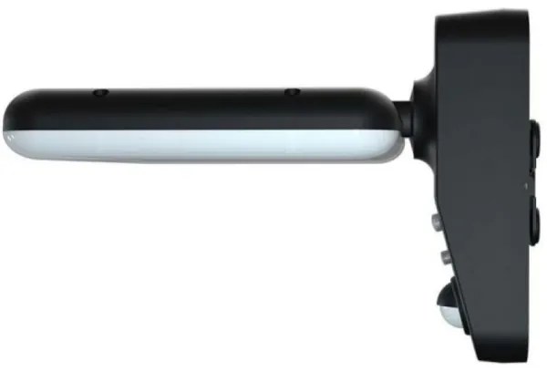 LED lampă solară de perete cu senzor, 15W, 3,2V, 4000K/6000K, IP65, negru