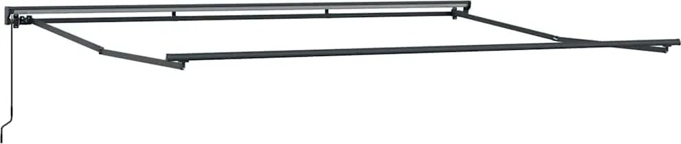 vidaXL Cadru de copertină Manual Ajustabil Antracit 4,5 × 3 m Oțel