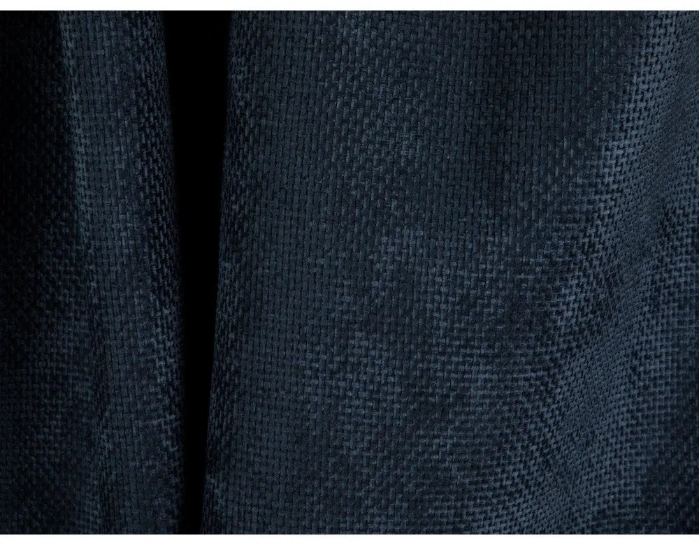 Colțar albastru închis extensibil/cu spațiu de depozitare cu tapițerie din chenille Tonale – Cosmopolitan Design