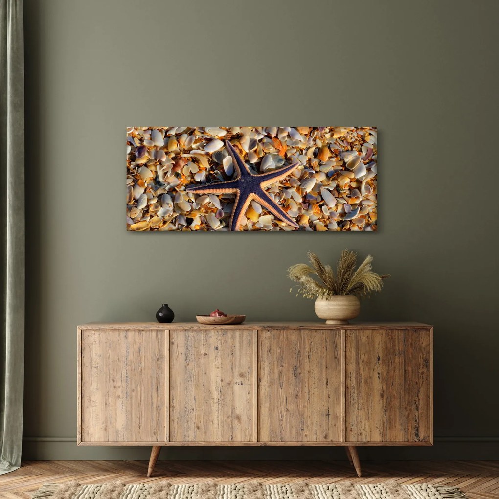 Tablou cu stea de mare (120x50 cm)