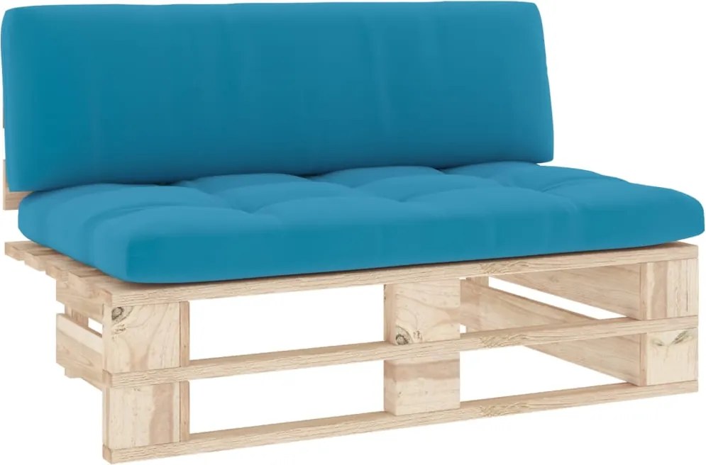 vidaXL Canapea de mijloc de grădină din paleți, lemn de pin tratat