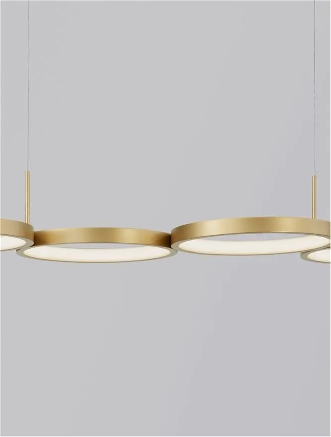 Lustra LED suspendata design modern MAGNUS R4 aurie