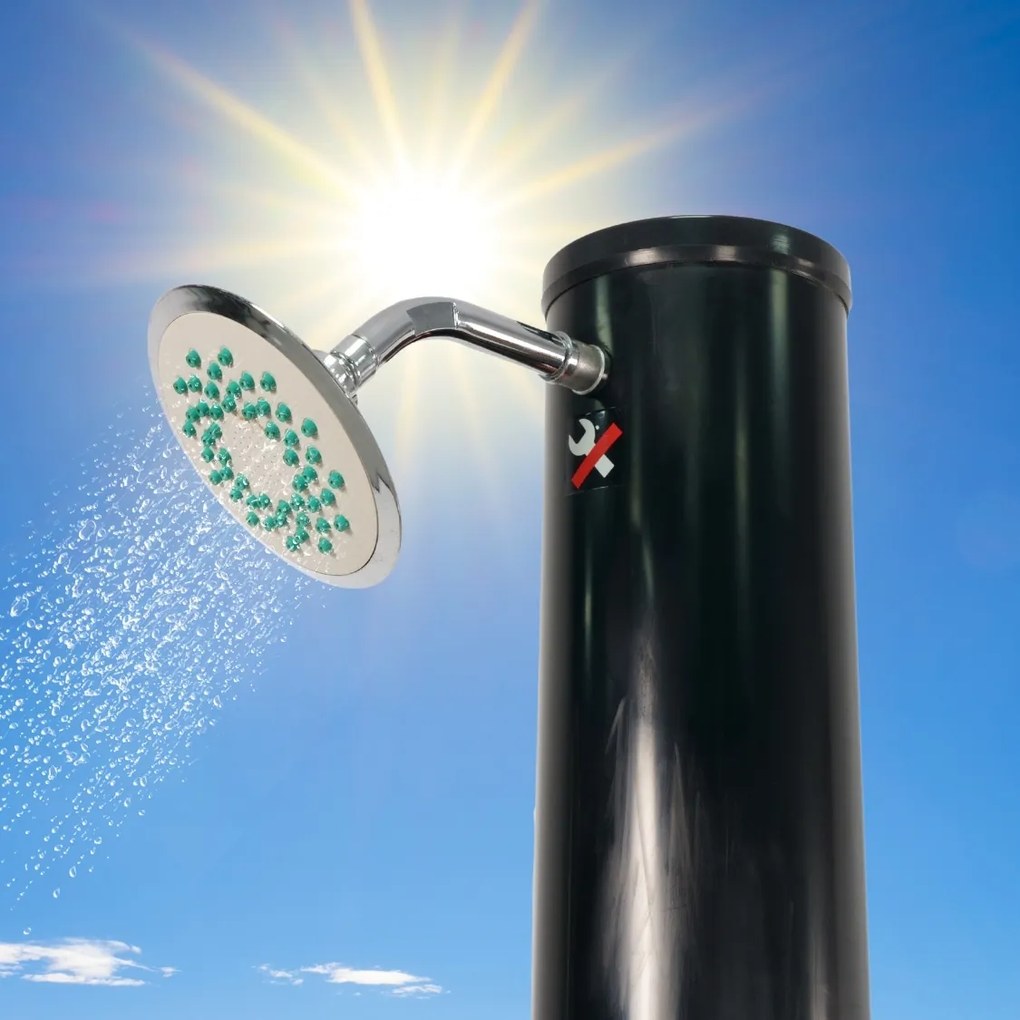 Duș solar KARIBIK, 35 l, negru Jurhan