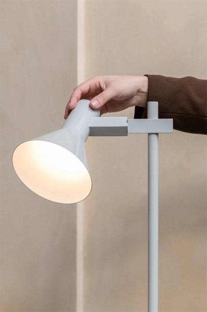 Lampa de podea din metal gri deschis Stavanger