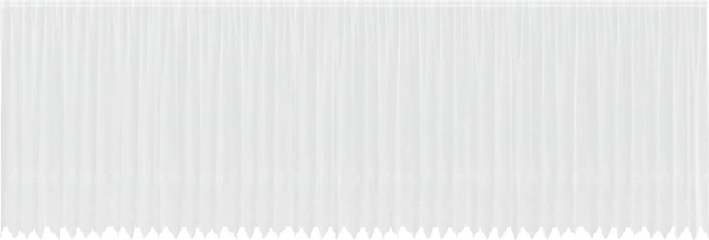 vidaXL Cortină din Dantelă cu perdele Alb 200 x 1200 cm Poliester