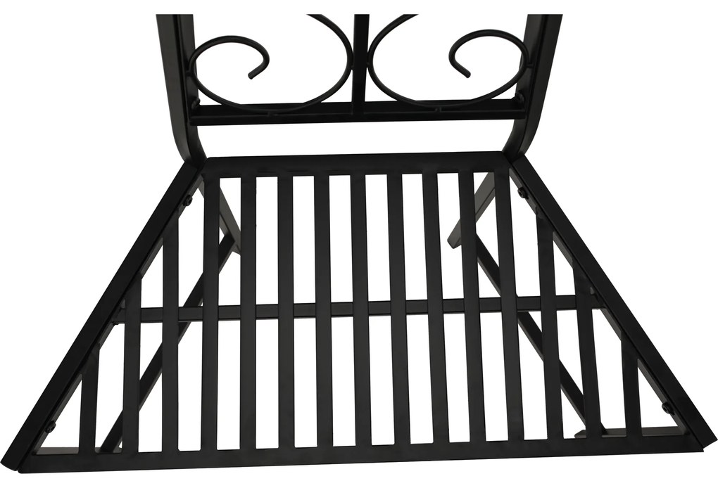 Bancă în jurul unui copac, negru, metalic, TOLISA