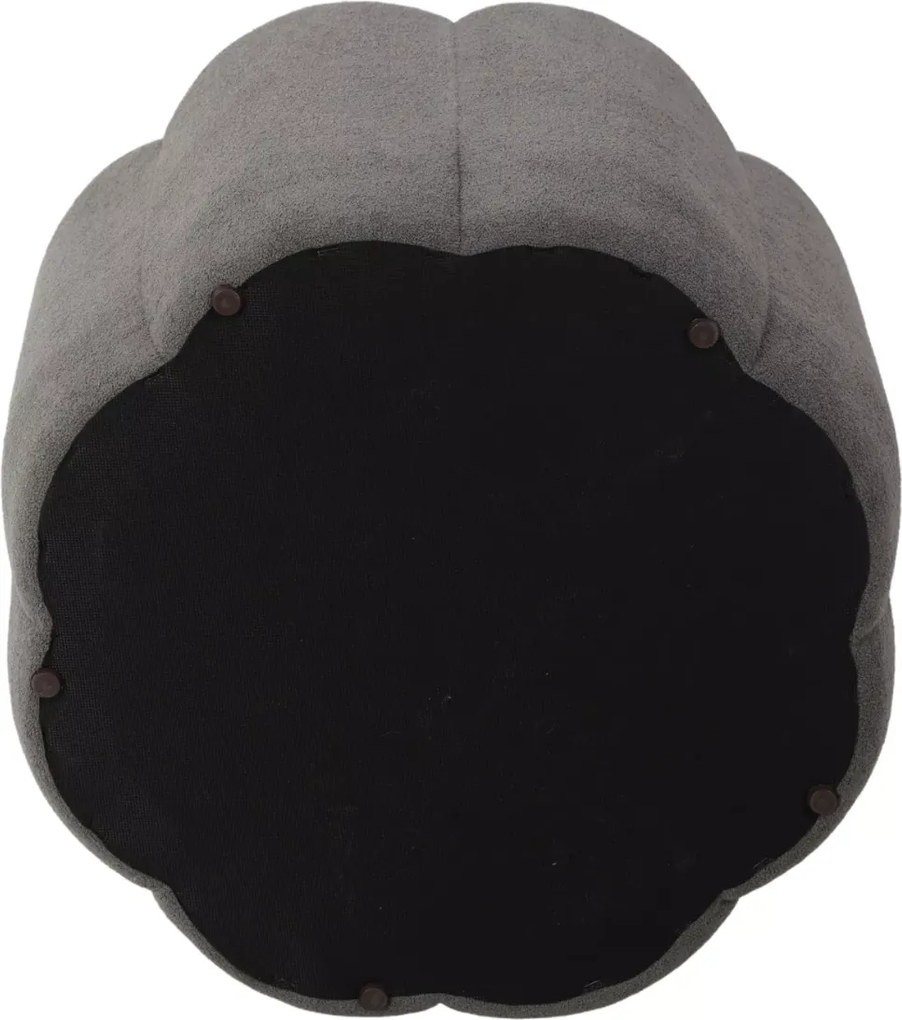 Taburet gri TUP cu spatiu de depozitare 45x45 cm