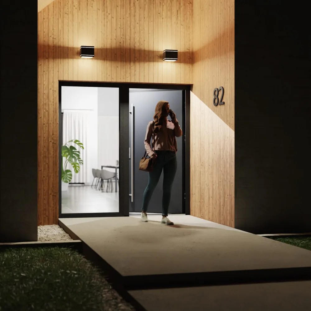 Usa Metalica din otel de intrare in casa Turenwerke DS82 Gri Antracit, DS82-05, Silver