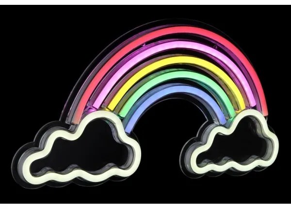 Decorațiune LED neon murală Globo 28056 RAINY LED/3W/USB curcubeu