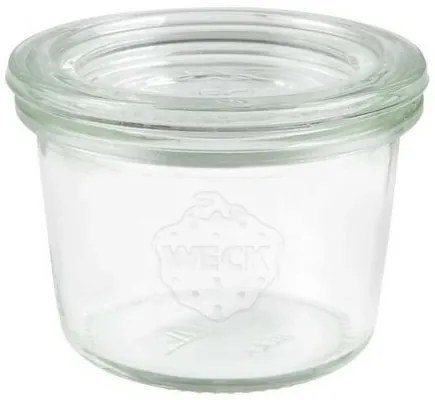 Set de 12 borcane de conservare Weck Mini-Sturz 80ml cu accesorii, diametru 60 mm