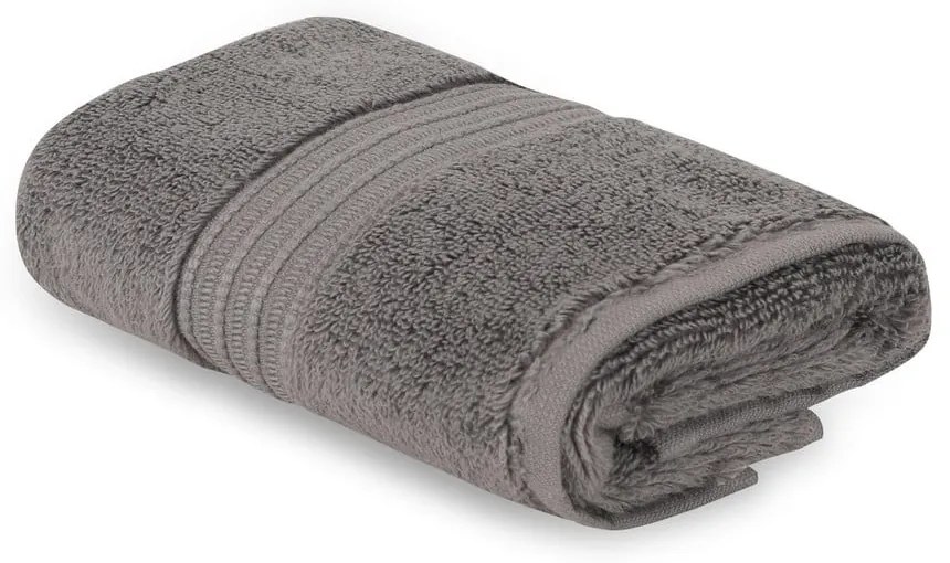 Prosop gri închis din bumbac 30x50 cm Chicago – Foutastic