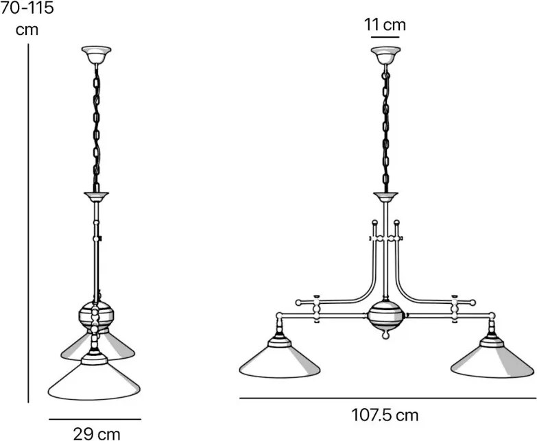 Lustra suspendata design italian Biliard