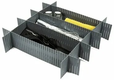 Compactor Organizator pentru sertar Free, gri