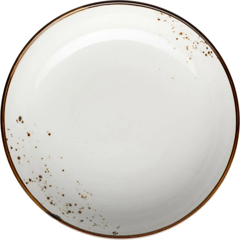 Mäser Farfurie adâncă Pintar Alb maro puncte 21 cm